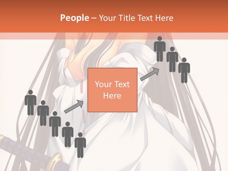 A Woman In A White Dress Holding A Sword PowerPoint Template