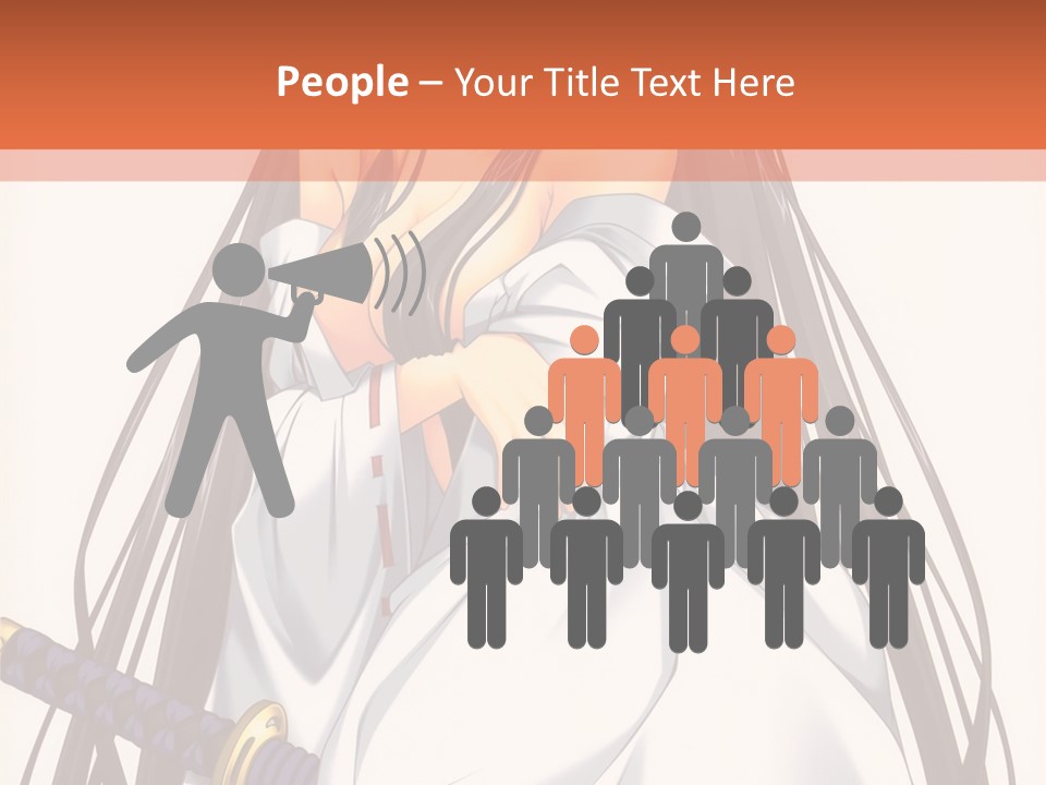 A Woman In A White Dress Holding A Sword PowerPoint Template