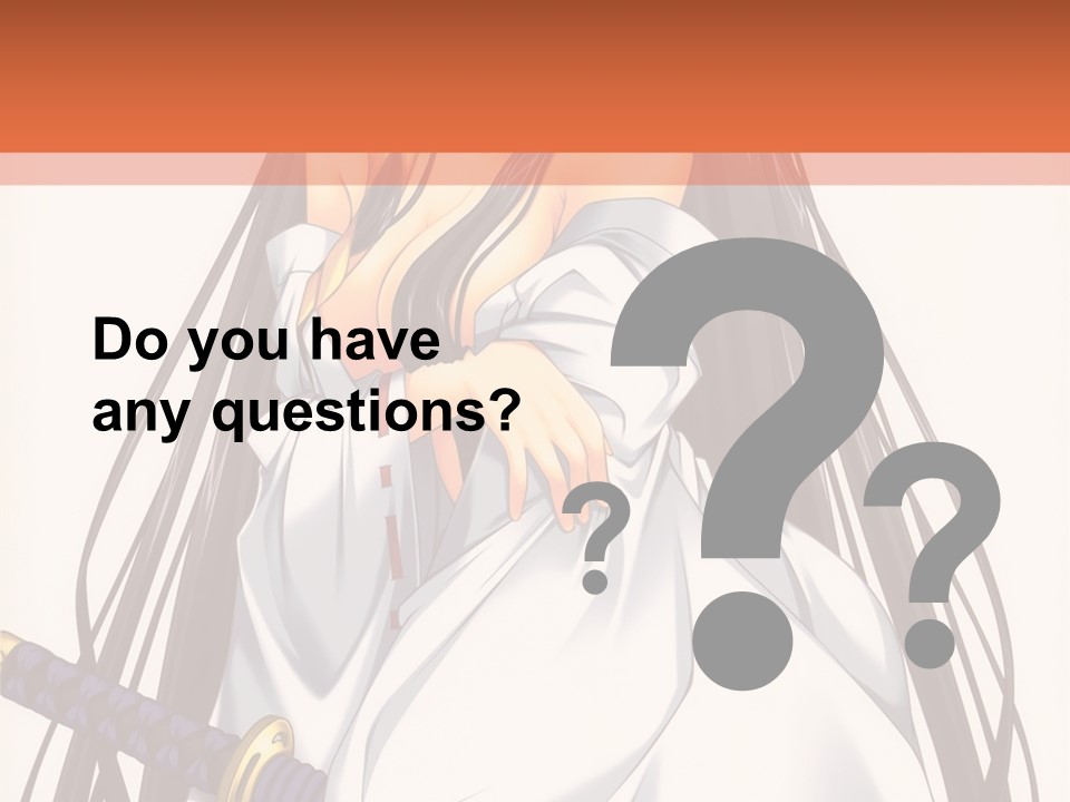 A Woman In A White Dress Holding A Sword PowerPoint Template