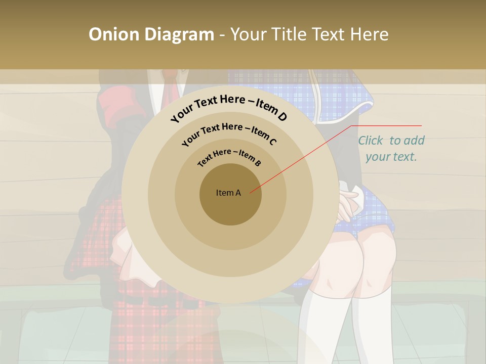 A Couple Of Anime Characters Sitting On A Bench PowerPoint Template