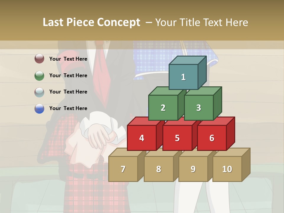 A Couple Of Anime Characters Sitting On A Bench PowerPoint Template