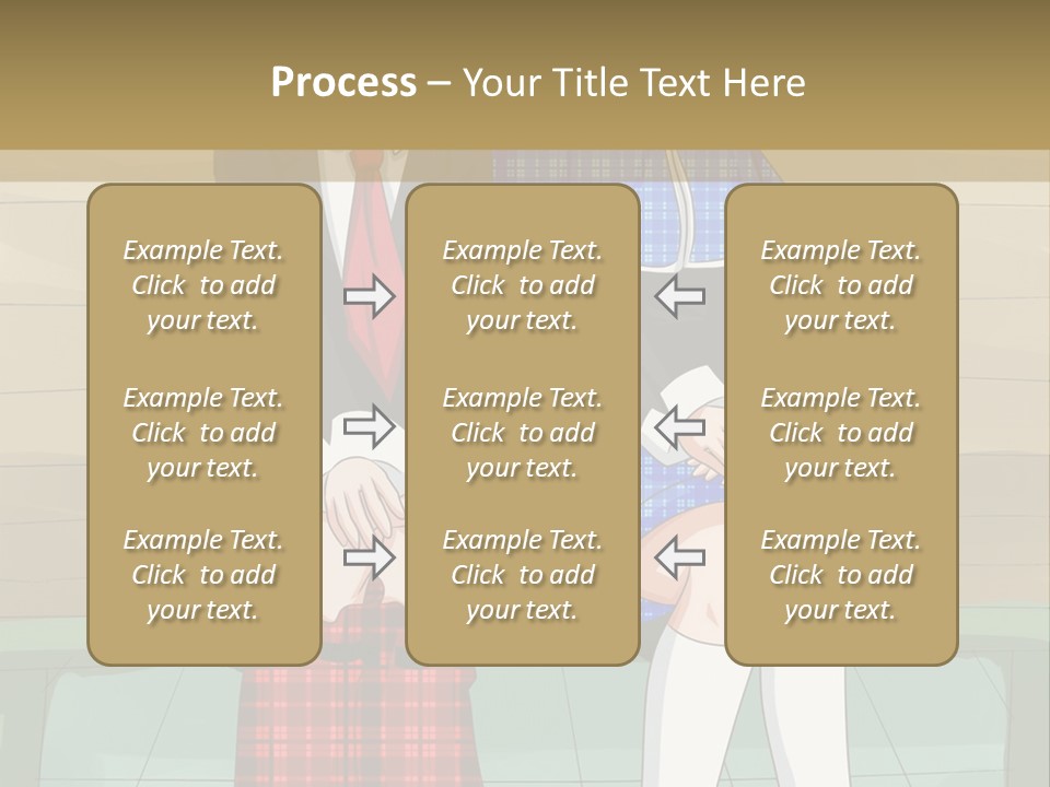 A Couple Of Anime Characters Sitting On A Bench PowerPoint Template