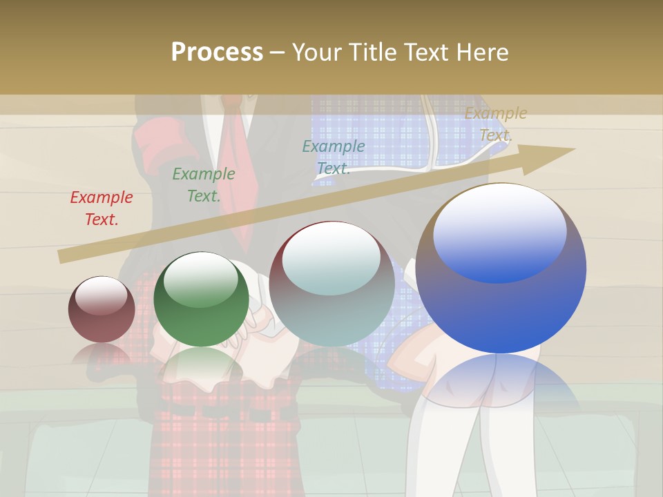 A Couple Of Anime Characters Sitting On A Bench PowerPoint Template