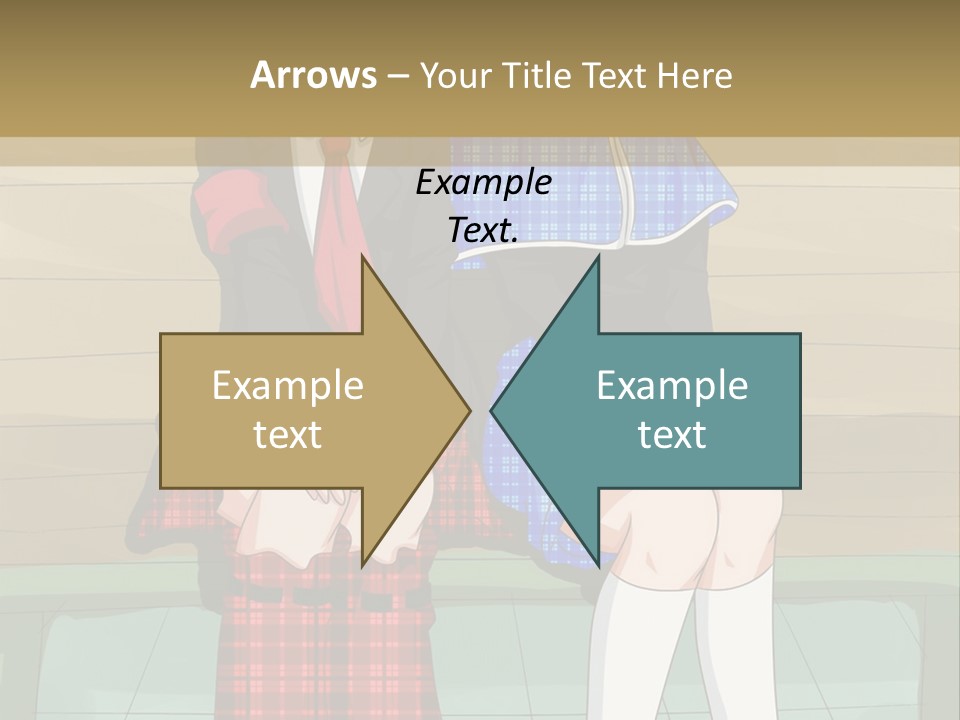 A Couple Of Anime Characters Sitting On A Bench PowerPoint Template