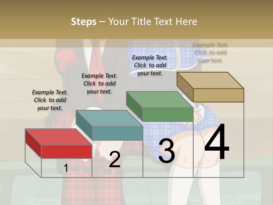 A Couple Of Anime Characters Sitting On A Bench PowerPoint Template