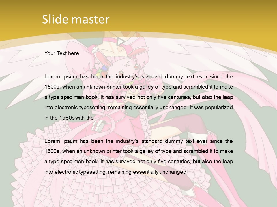 A Girl In A Pink Dress Is Holding A Teddy Bear PowerPoint Template