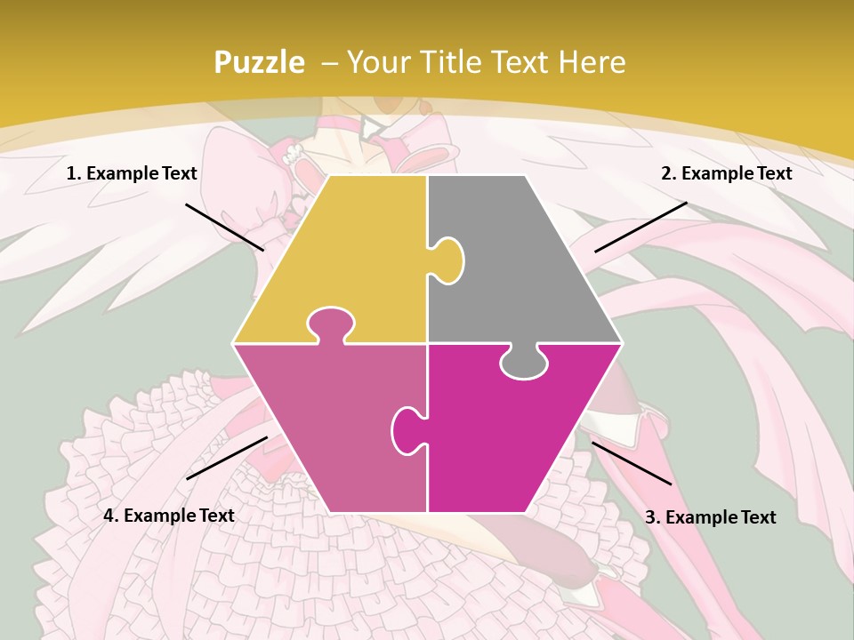 A Girl In A Pink Dress Is Holding A Teddy Bear PowerPoint Template