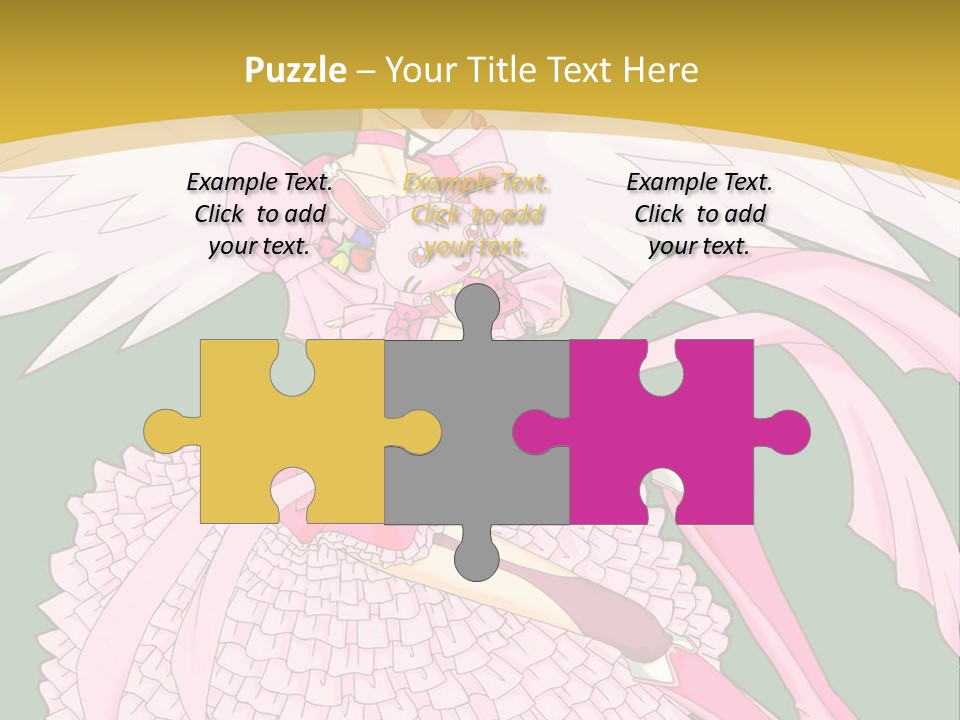 A Girl In A Pink Dress Is Holding A Teddy Bear PowerPoint Template