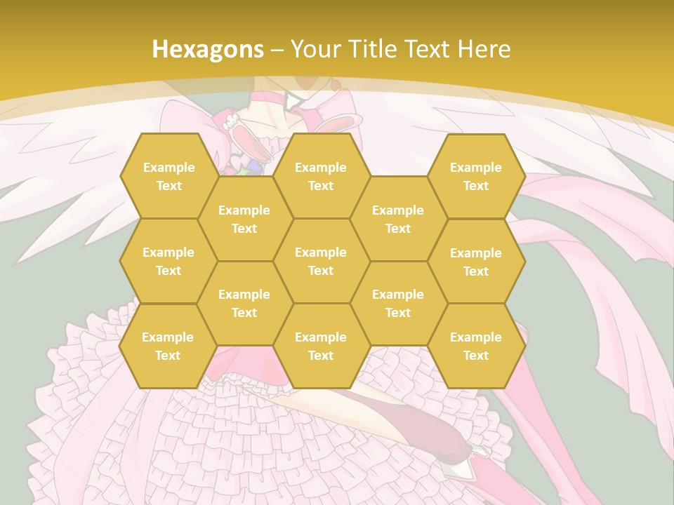 A Girl In A Pink Dress Is Holding A Teddy Bear PowerPoint Template