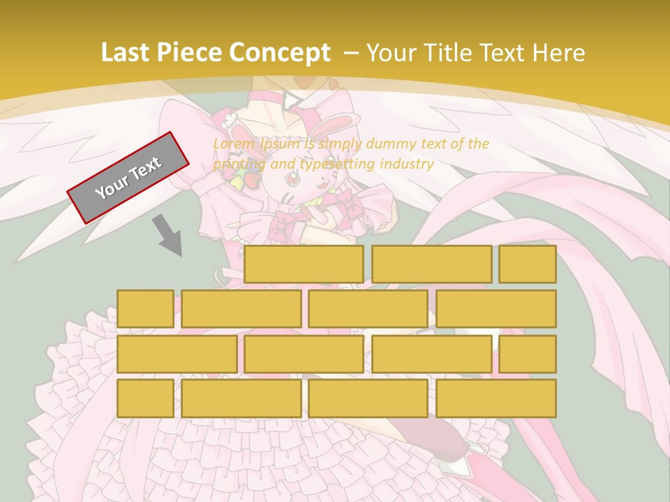 A Girl In A Pink Dress Is Holding A Teddy Bear PowerPoint Template