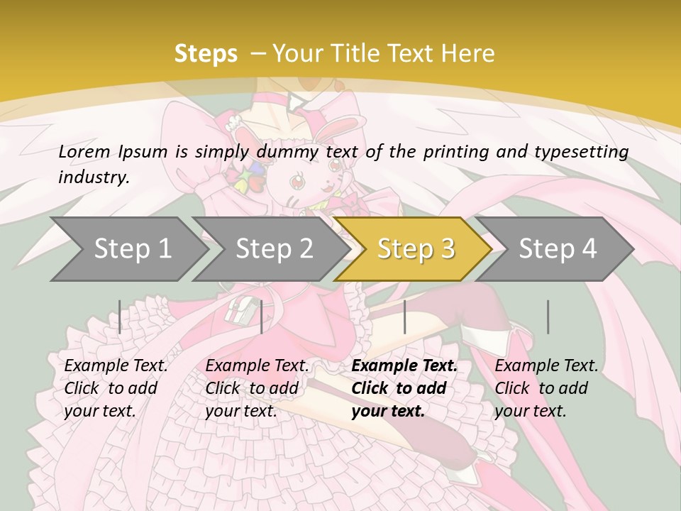 A Girl In A Pink Dress Is Holding A Teddy Bear PowerPoint Template