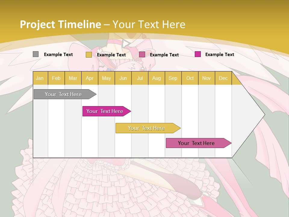 A Girl In A Pink Dress Is Holding A Teddy Bear PowerPoint Template