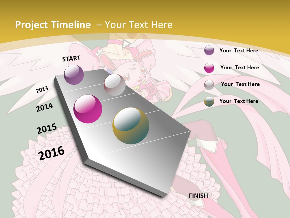 A Girl In A Pink Dress Is Holding A Teddy Bear PowerPoint Template