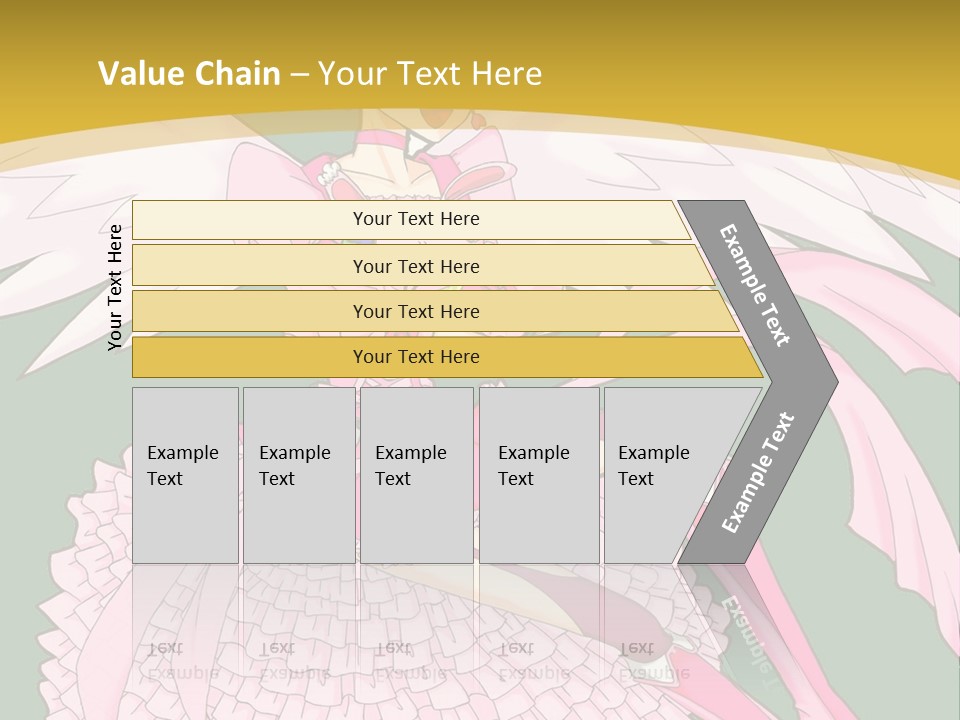A Girl In A Pink Dress Is Holding A Teddy Bear PowerPoint Template