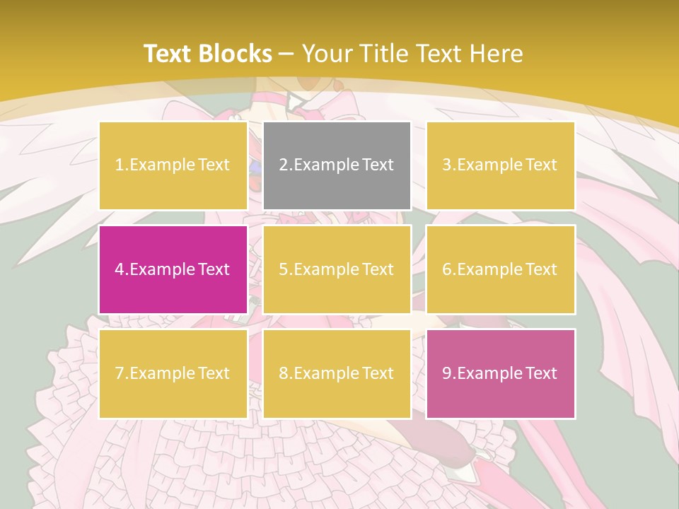 A Girl In A Pink Dress Is Holding A Teddy Bear PowerPoint Template