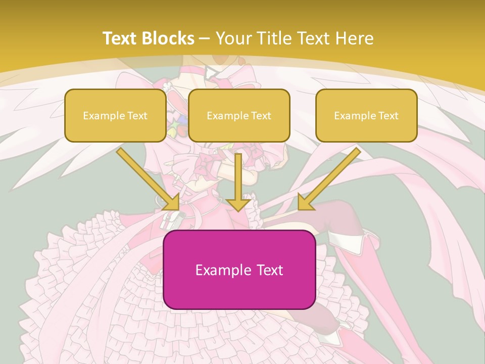 A Girl In A Pink Dress Is Holding A Teddy Bear PowerPoint Template