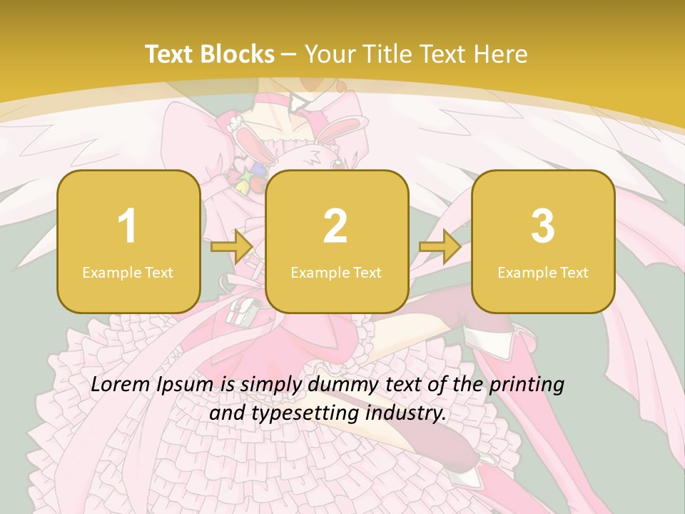 A Girl In A Pink Dress Is Holding A Teddy Bear PowerPoint Template