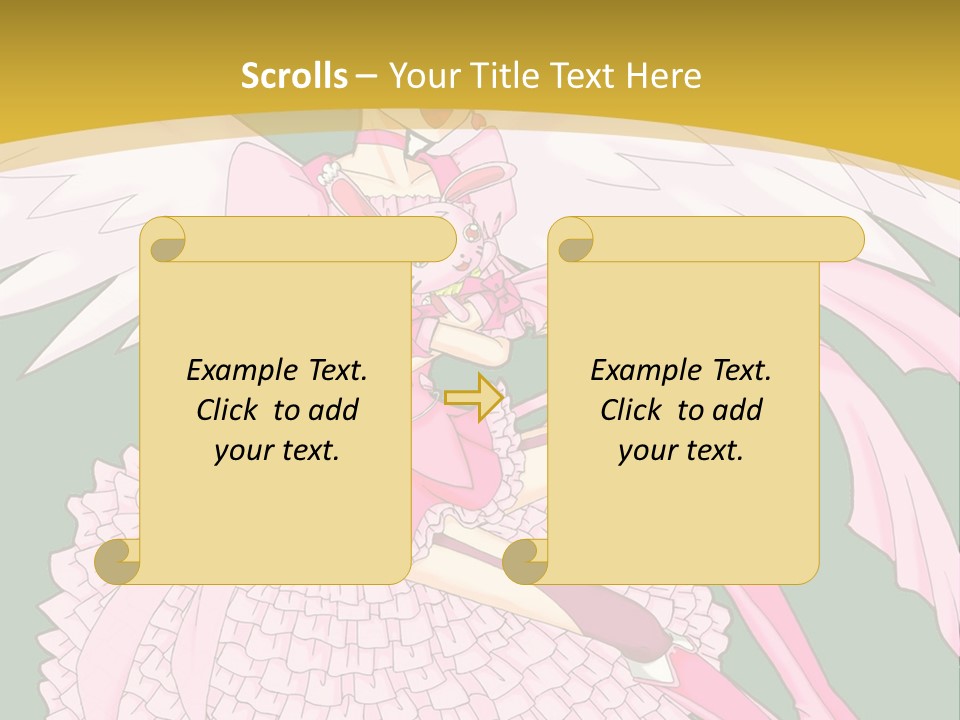 A Girl In A Pink Dress Is Holding A Teddy Bear PowerPoint Template