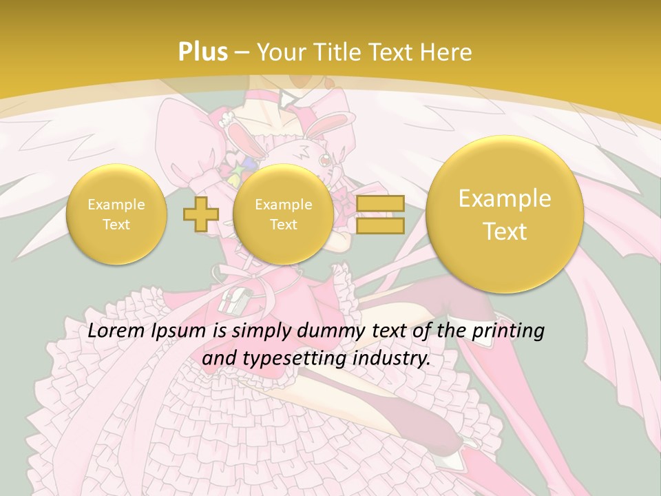 A Girl In A Pink Dress Is Holding A Teddy Bear PowerPoint Template