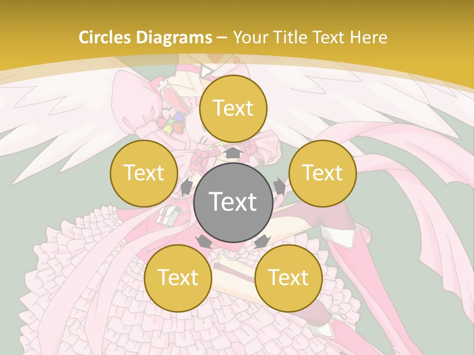 A Girl In A Pink Dress Is Holding A Teddy Bear PowerPoint Template