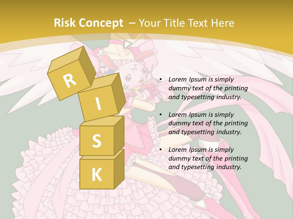 A Girl In A Pink Dress Is Holding A Teddy Bear PowerPoint Template