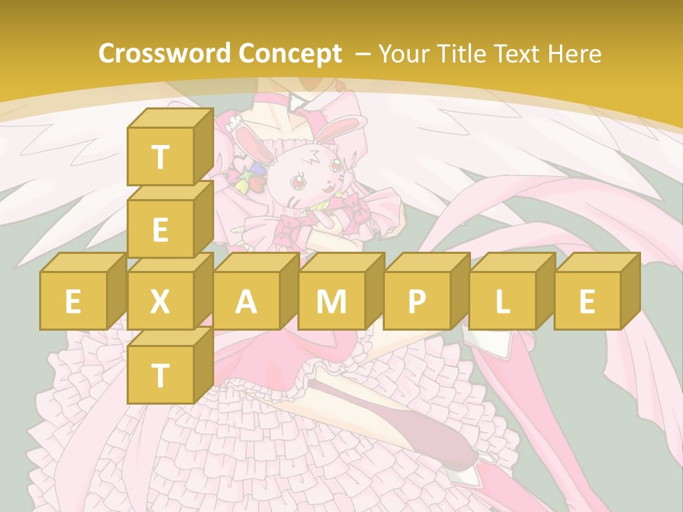 A Girl In A Pink Dress Is Holding A Teddy Bear PowerPoint Template