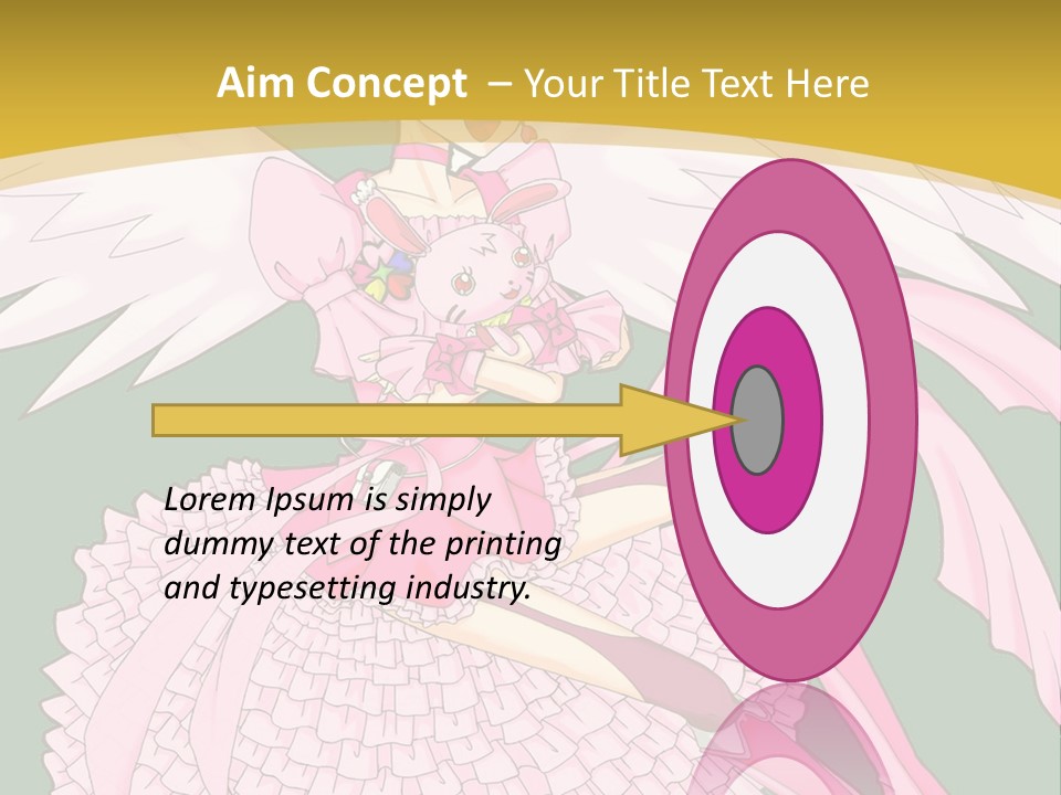 A Girl In A Pink Dress Is Holding A Teddy Bear PowerPoint Template