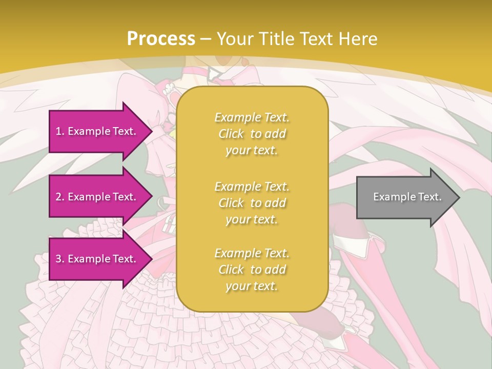 A Girl In A Pink Dress Is Holding A Teddy Bear PowerPoint Template