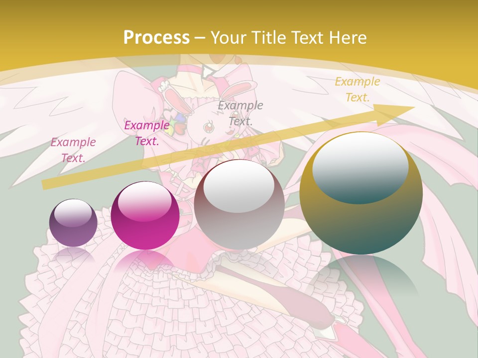 A Girl In A Pink Dress Is Holding A Teddy Bear PowerPoint Template