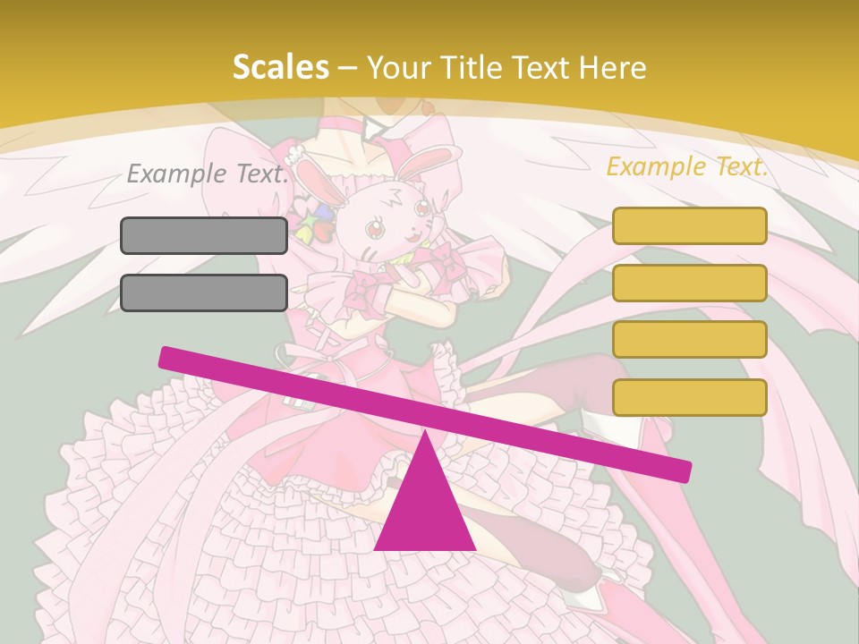 A Girl In A Pink Dress Is Holding A Teddy Bear PowerPoint Template