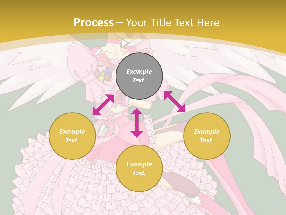 A Girl In A Pink Dress Is Holding A Teddy Bear PowerPoint Template