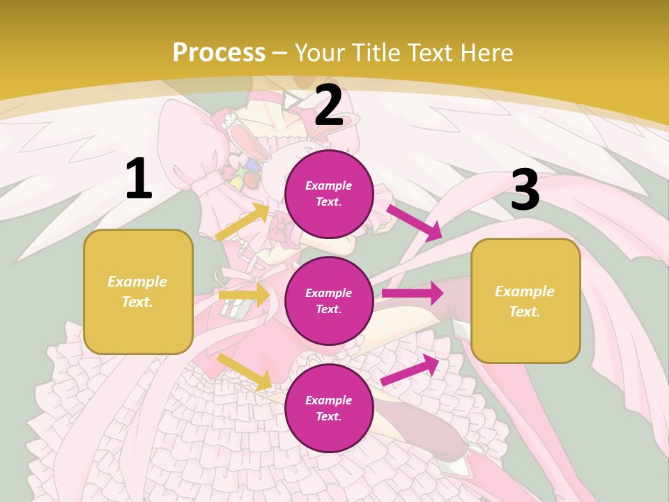 A Girl In A Pink Dress Is Holding A Teddy Bear PowerPoint Template