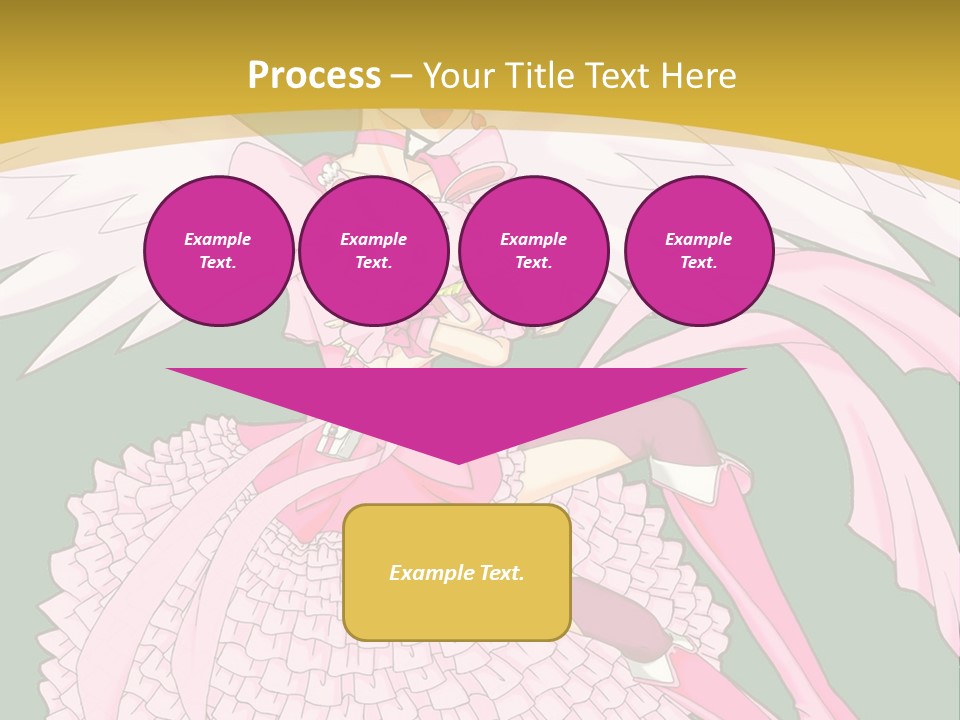 A Girl In A Pink Dress Is Holding A Teddy Bear PowerPoint Template