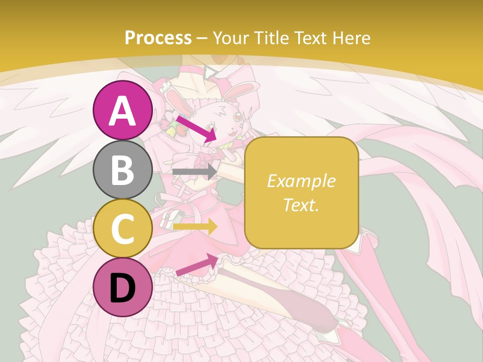 A Girl In A Pink Dress Is Holding A Teddy Bear PowerPoint Template