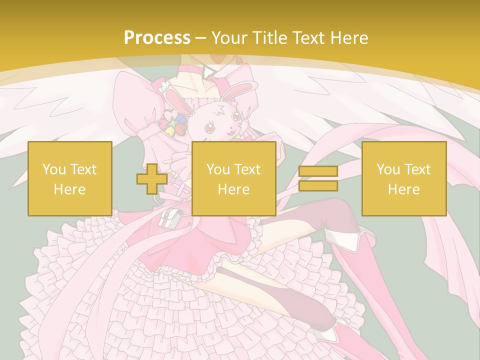 A Girl In A Pink Dress Is Holding A Teddy Bear PowerPoint Template