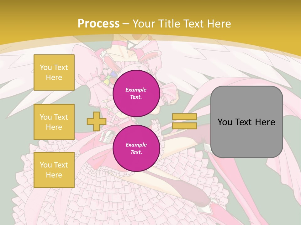 A Girl In A Pink Dress Is Holding A Teddy Bear PowerPoint Template