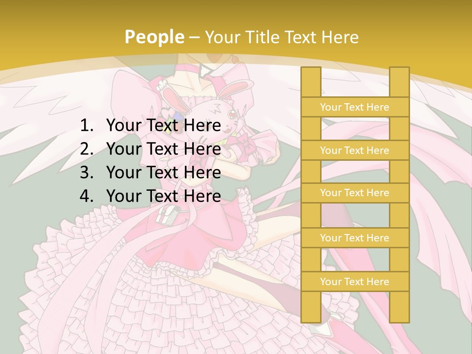 A Girl In A Pink Dress Is Holding A Teddy Bear PowerPoint Template