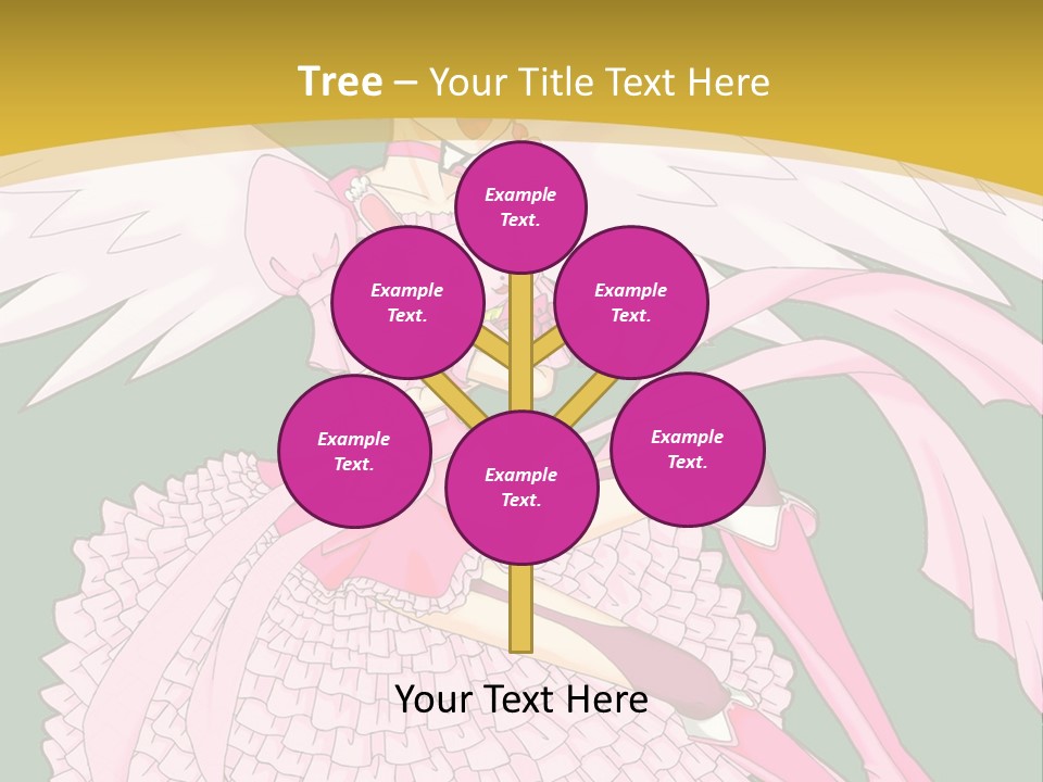 A Girl In A Pink Dress Is Holding A Teddy Bear PowerPoint Template