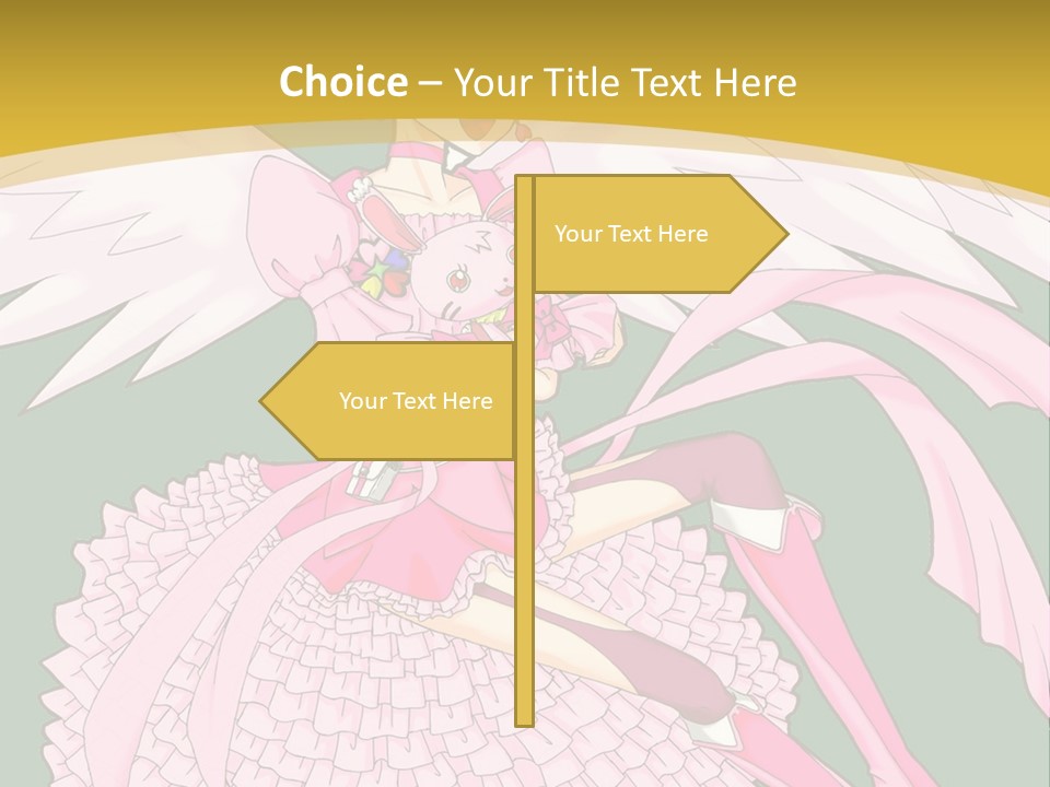 A Girl In A Pink Dress Is Holding A Teddy Bear PowerPoint Template