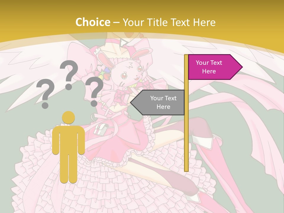 A Girl In A Pink Dress Is Holding A Teddy Bear PowerPoint Template