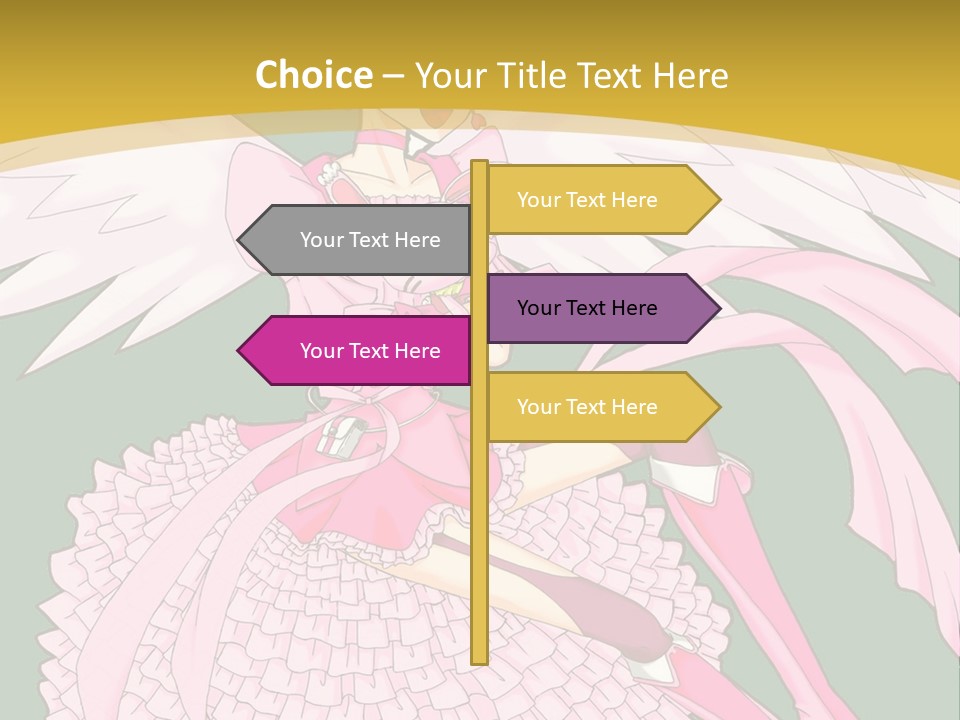 A Girl In A Pink Dress Is Holding A Teddy Bear PowerPoint Template