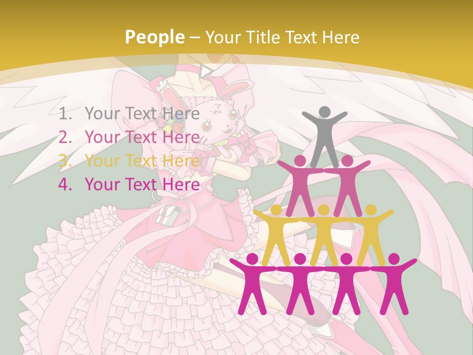 A Girl In A Pink Dress Is Holding A Teddy Bear PowerPoint Template