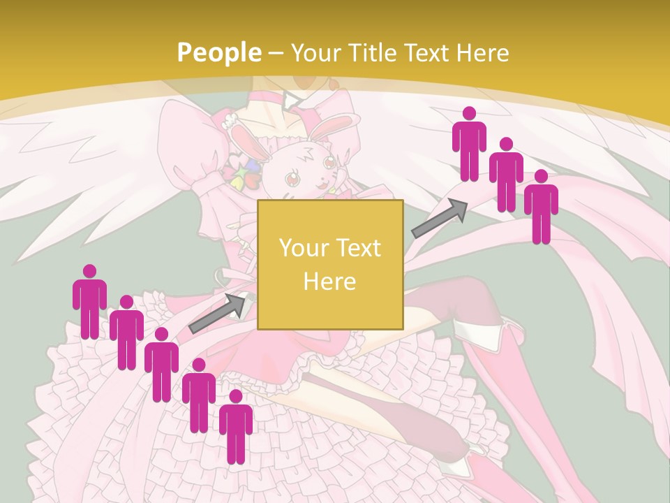 A Girl In A Pink Dress Is Holding A Teddy Bear PowerPoint Template