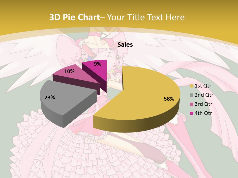 A Girl In A Pink Dress Is Holding A Teddy Bear PowerPoint Template