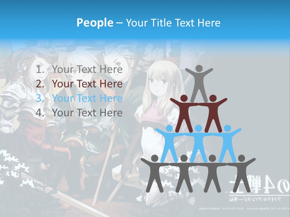 A Group Of People Sitting Next To Each Other PowerPoint Template