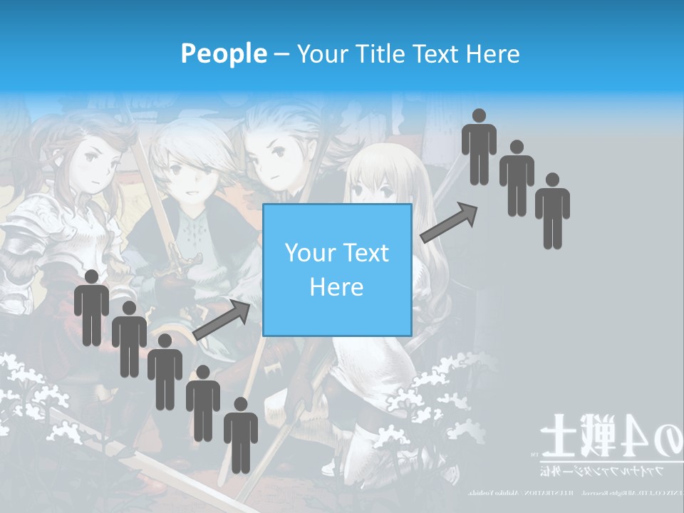 A Group Of People Sitting Next To Each Other PowerPoint Template