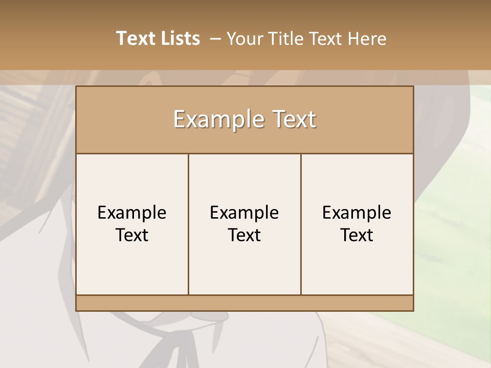 A Anime Character With Blue Eyes And Brown Hair PowerPoint Template