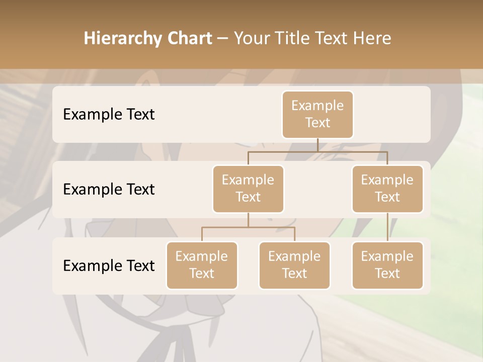 A Anime Character With Blue Eyes And Brown Hair PowerPoint Template