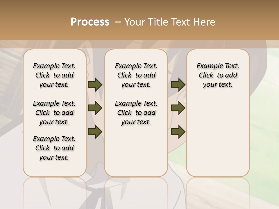 A Anime Character With Blue Eyes And Brown Hair PowerPoint Template