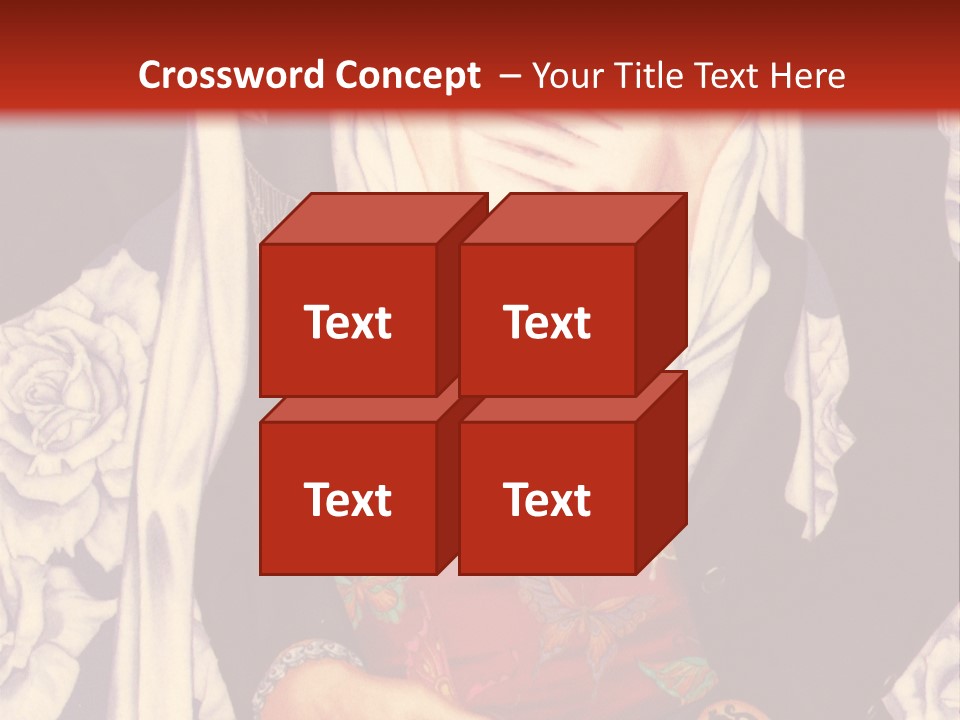 A Couple Of Anime Characters With A Red Background PowerPoint Template